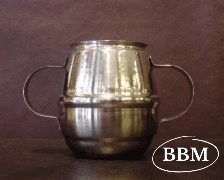 mate de acero doble asa
